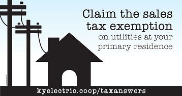 Claim The Sales Tax Exemption | Taylor County RECC